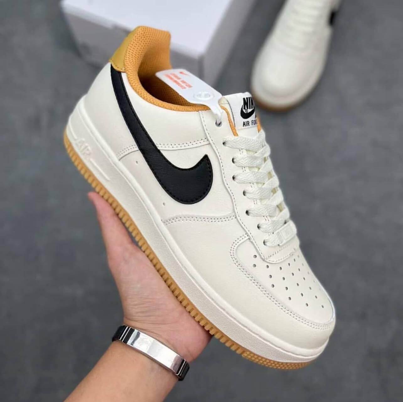 White Nike Air Force 1 Custom size 40-45 available in Ghana - sneaker Daisy 